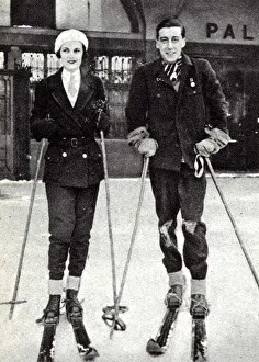 Margaret Whigham with Marquess of Donegall at St. Moritz Margaret Whigham with Marquess of Donegall at St. Moritz