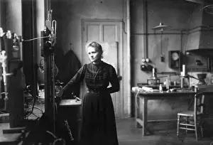 Prints of Born in Poland in 1867, after receiving her secondary education she worked as a governess for eight years Poland Prints: Marie Curie: A Pioneering Physicist Print