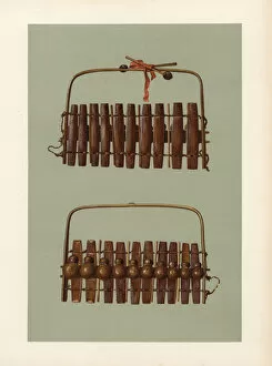 Marimba Collection: Marimba or Zulu harmonicon of South Africa