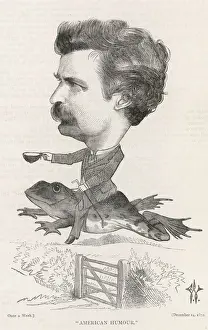 Mark Twain Print - Frog Ride