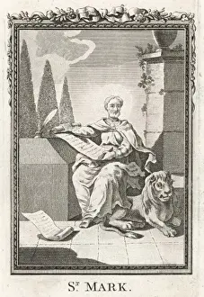Saint Mark The Evangelist Prints: Mark Writes his Gospel