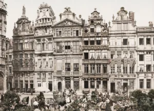 Market in the Grand Place, Brussels, Belgium Market in the Grand Place, Brussels, Belgium