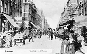 Market in Great Titchfield Street, London Market in Great Titchfield Street, London
