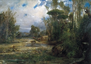 MARTI i ALSINA, Ramon (1826-1894). River pool MARTI i ALSINA, Ramon (1826-1894). River pool