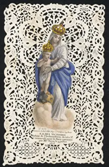 Christian Devotion Artwork Prints: Mary Devotional Card