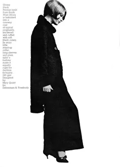 Mary Quant persian lamb cutaway coat, 1965 Mary Quant persian lamb cutaway coat, 1965