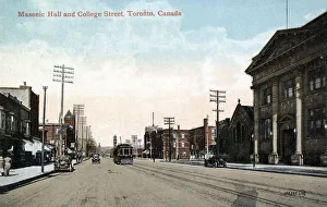 Masonic Hall and College Street, Toronto, Canada Masonic Hall and College Street, Toronto, Canada