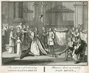 Historical Christianity Art Prints: Mass / Taking Bread