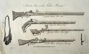 Antique Firearms Collection Prints: Matchlocks and other firearms