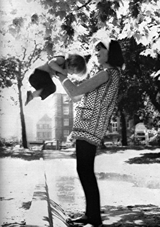 Maternity trousers and blouse, 1964 Maternity trousers and blouse, 1964