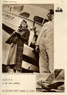 Matita advertisement, London Aeroplane Club Matita advertisement, London Aeroplane Club