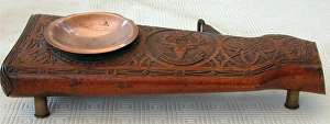 Mauser rifle butt, with badge of the Seaforth Highlanders Mauser rifle butt, with badge of the Seaforth Highlanders