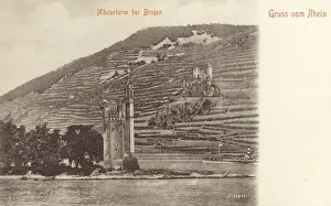 Mauseturm, Bingen, Germany Print circa 1902