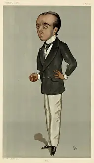 Max Beerbohm Print, a portrait of the English critic and caricaturist