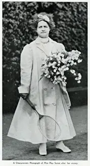 May Sutton Print: 1907 Tennis Victory