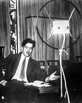 Vladimir Mayakovsky Prints: Mayakovsky on the Air