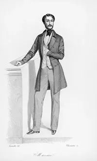 Giuseppe Mazzini Portrait Prints: Mazzini / Lacauchie