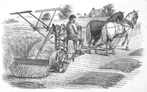 Historical Farming Equipment Prints: Mccormicks Reaper