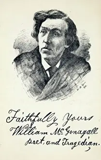 Author Prints: Print of William McGonagall Scottish poet