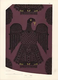 Chromolithograph Art History Prints: Medieval eagle regalia