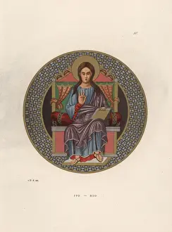 Medieval Queen Prints: Medieval queen on her throne