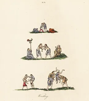 Medieval wrestling bouts Medieval wrestling bouts