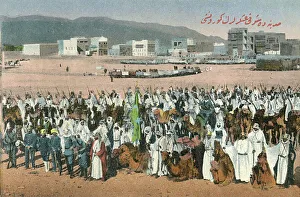 Medina, Saudi Arabia - Hajj Pilgrimage - Sacred Carpet Medina, Saudi Arabia - Hajj Pilgrimage - Sacred Carpet