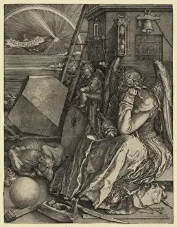 Albrecht Durer Prints: Dürer's 1514 Melencolia I Print Features Symbolic Imagery