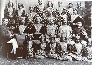 Members of a Parsee theatre company, India Members of a Parsee theatre company, India