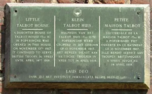 Memorial Plaque for Little Talbot House - Ypres, Belgium Memorial Plaque for Little Talbot House - Ypres, Belgium