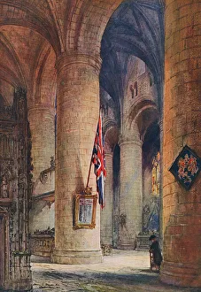 In Memoriam - scene in Tewkesbury Abbey, WW1 In Memoriam - scene in Tewkesbury Abbey, WW1
