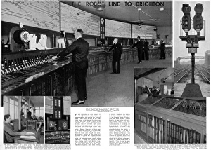 The four men in charge of the signal box at Brighton The four men in charge of the signal box at Brighton