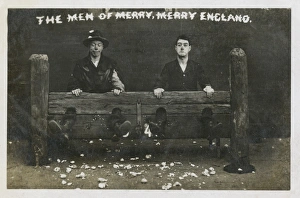 Men of Merry England - Two loons in the stocks Men of Merry England - Two loons in the stocks