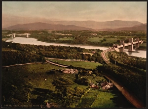 Menai Straits from Anglesey Column, Bangor, Wales Menai Straits from Anglesey Column, Bangor, Wales