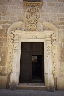 Menorca, Ciutadella: Entrance to the St. Crist Church Menorca, Ciutadella: Entrance to the St. Crist Church