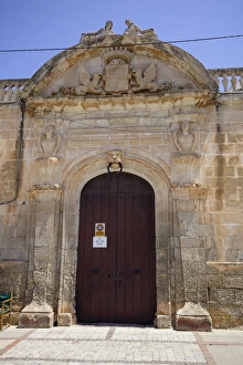 Menorca, Ciutadella: Gate to the Torre Saura Palace Menorca, Ciutadella: Gate to the Torre Saura Palace