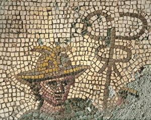 Mercury. 3rd century. Roman art. Mosaic. SPAIN Mercury. 3rd century. Roman art. Mosaic. SPAIN