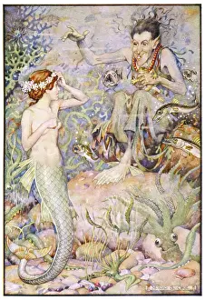 Fantasy Artwork Online Prints: Mermaid and Witch