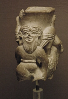 Mesopotamian stone cult vessel. Uruk Mesopotamian stone cult vessel. Uruk