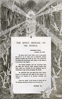 Message from King George V after marriage of Princess Mary Message from King George V after marriage of Princess Mary
