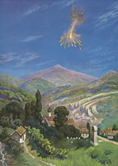 Meteor Fall Hungary 1866 Print: Knyahinya, June 9, 1866