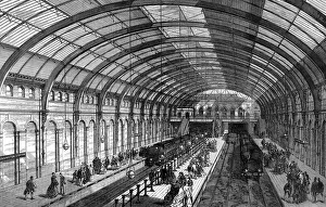 Metropolitan Railway western extension. Interior of Kensingt Metropolitan Railway western extension. Interior of Kensingt