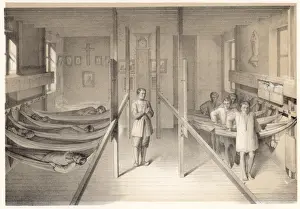 Mettray Print: Boys in Hammocks