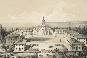 Mettray Agricultural Colony Print: Birds Eye View