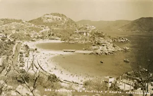 Mexico - Acapulco - Panorama of Caleta and Caletilla beaches Mexico - Acapulco - Panorama of Caleta and Caletilla beaches
