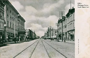 Michigan Street, South Bend, Indiana, USA Michigan Street, South Bend, Indiana, USA
