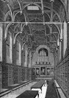 Middle Temple Hall Interior Print, 1840s