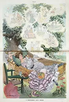 Daydreaming Woman Prints: A midsummer days dream