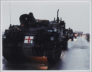 A mile-long KFOR invasion column stretching from the border A mile-long KFOR invasion column stretching from the border