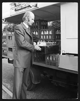 Milk Inspector A Print: Government Quality Check on a Milk Float